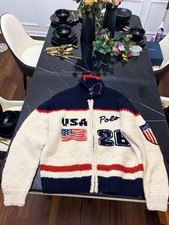 BRAND NEW POLO BY RALPH LAUREN X K SWISS OLYMPIC CARDIGAN IN 2XL picture