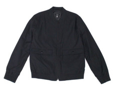 Alfani Men's Textured Bomber Jacket Black XL picture