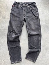 GL Heart Denim Black Jeans Size 32x30 Japanese Vintage Denim VTG picture