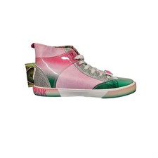 Wicked Movie Glinda Elphaba High Top Sneakers Pink Green Glitter Womens 11 NEW picture