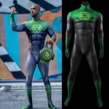 2026 Halloween Adult Green Lantern Cos Jumpsuit John Stewart Cosplay Costume picture
