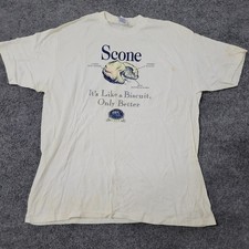 French Meadow Bakery T-Shirt Mens Size XL White Cotton Scone Graphic picture
