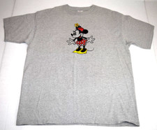 Vintage Y2K Minnie Mouse Classic T-Shirt Disney Store Mens L Gray USA Fabric picture