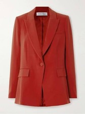 NEW, Veronica Beard Long & Lean Dickey Jacket in Crimson Red Sz 10 #SJ2707 picture