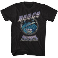 Bad Company Adult T Shirt Shooting Star Album Music Band Merch Black picture