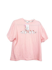 Sanrio Hello Kitty Pink Japanese Graphic T Shirt Size L NWT Kawaii Japan picture