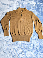 Vintage 1999 US Military Issue DSCP Henley Gob Sweater Mens L 42-44 Mitts Nitts picture