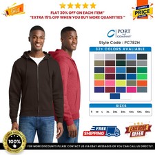 Port & Company PC78ZH Men's Long Sleeve Core Fleece Full-Zip Hooded Sweatshirt picture