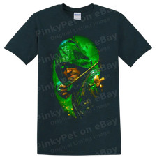 Green Arrow Superhero Archer Graphic T Shirt Fan Art Tee Gift Present picture