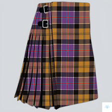 Handmade Clan Culloden Modern Men's Tartan Kilt 8 Yard 16 OZ picture