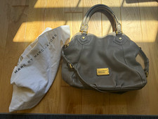 Marc by Marc Jacobs Gray Pebbled Satchel Top Handle w/ Dust Bag Classic Q Fran picture