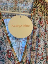 See by Chloé Floral Maxi Dress Size 36 US 4 Multicolor NWT New Tags picture