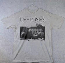 HOT DEFTONES Smoking Girl Band White Unisex T-shirt Size S-5XL picture