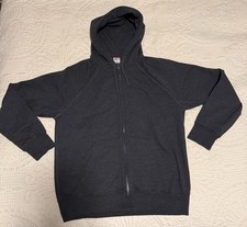 Vintage Y2K J Crew Sportswear Mens Large Blank Reverse Weave Sweatshirt in Navy  picture