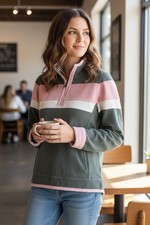 Fat Face the Airlie Preppy Pullover. Quarter Zip Women’s Size 4 picture