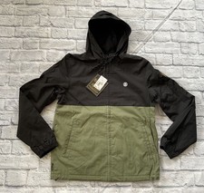 $85 Element Men’s Alder Mid Block Two Tones Jacket Hooded Black Size M picture