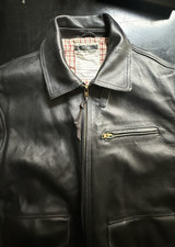 NEW PICS -AMAZING RARE NYC MOTORCYCLE FLIGHT LEATHER  Jacket M picture