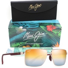NEW Maui Jim PIHA Polarized Metal Sunglasses Dual Mirror Lenses MJ0621S-003 picture