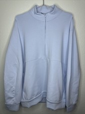 Nike 24.7 Impossibly Soft 1/2 Zip Pullover Light Blue HQ6953 441 Men's Sz Large picture