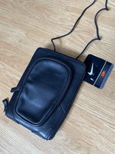 Extremely Rare 00s Nike Collapsible Leather Lanyard Bag Vintage picture