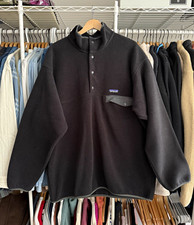 New Patagonia Men's Heavyweight Synchilla Snap-T Fleece Pullover Black XL 450293 picture