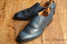 Oliver Sweeney Blue Leather Lazy Shoes Loafers Men's UK 9 US 10 E 43 picture