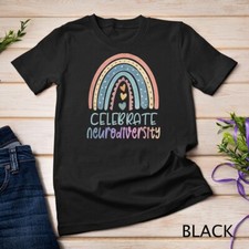 CELEBRATE NEURODIVERSITY Mental Health Autism Awareness T-Shirt Unisex T-shirt picture