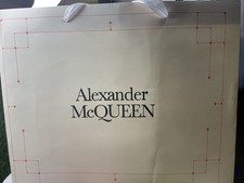 Alexander McQueen Oversized Sneakers WhiteGold Size 44 Brand New In Box Rare US picture