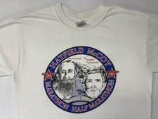 Vintage T Shirt Hatfield McCoy Marathon Race Crew Appalachian Kentucky EUC 7th picture
