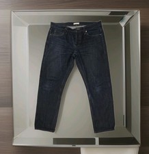 Unbranded Brand Jeans Mens 34 Blue 14oz Selvedge Denim Pants UB221 Tapered Fit picture