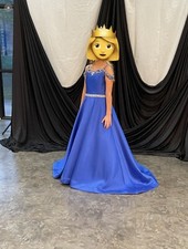 ritzee girl custom royal blue ball gown Size 12 Pageant picture