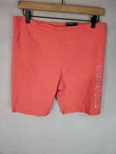 DKNY Sport Women's Size XL Rhinestones Outline Logo Bike Shorts Calypso Nwt picture