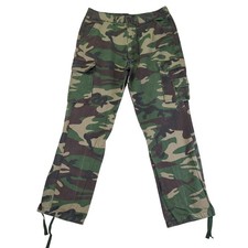 TRUST Mens Camouflage Cargo Pants W38 L32 Cotton Military Style Relaxed Fit BDU picture