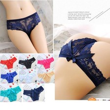 Womens Sexy Floral Lace Briefs Underwear Panties Knickers Lace G-string Thongs picture