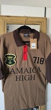 Denim Tears x Stussy Spades Team Polo 'Brown' SZ XL picture