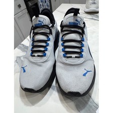 Puma Cell Vive Evo Sneakers Mens 9.5 Grey Blue Good Mesh Cushioned Running Shoes picture