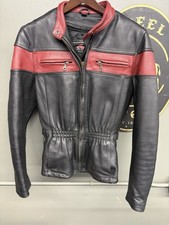 Rare Vintage Heavy Leather Insulated Women’s Indian Motorcycle Leather Jacket S picture