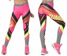 Zumba Faster Better Ankle Leggings - Riding with my Crew -Gumball size XS (B268) picture