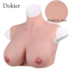 XXL Oversize Silicone Crossdresser Breast Forms Breastplate Chest Plate G-K Cup picture