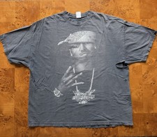 Original Vintage Y2K Juelz Santana Rap Tee Diplomats Dipset 2XL Black Faded picture