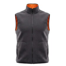 Vintage UNIONBAY Reversible Full-Zip Vest Men's Medium - Orange & Charcoal Gray picture