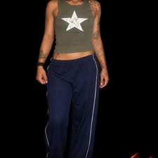 Champion Women's Navy and Blue Trousers picture