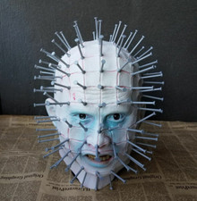 Hellraiser Party Mask Pinhead Ghost Scary Latex Helmet Costume Props picture