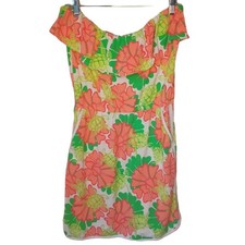Crown & Ivy Floral & Turtle Print Strapless Dress With Pockets picture