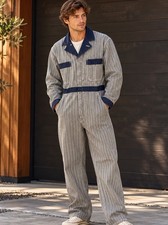 Universal Overall Vtg StoneCutter Herringbone Sz42 JapaneseWorkwear NWOT 1955-65 picture