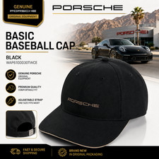 Genuine Porsche Basic Baseball Cap Black WAP6100030TWCE picture