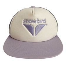 Snowbird Ski Resort Kids Trucker Hat Purple Grey Pukka Snapback Cap SS03952 picture