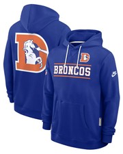 Authentic Nike Denver Broncos Standard Issue Hoodie Replay Officials Alt Retro picture