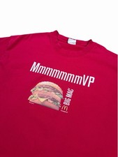 Vintage 2000s Mcdonald’s Big Mac Mmmmmvp Merch Tee Shirt Large picture