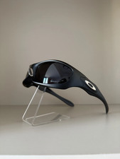 Vintage Oakley Monster Dog Sunglasses 00s Matte Black Frame Black Lenses11 picture